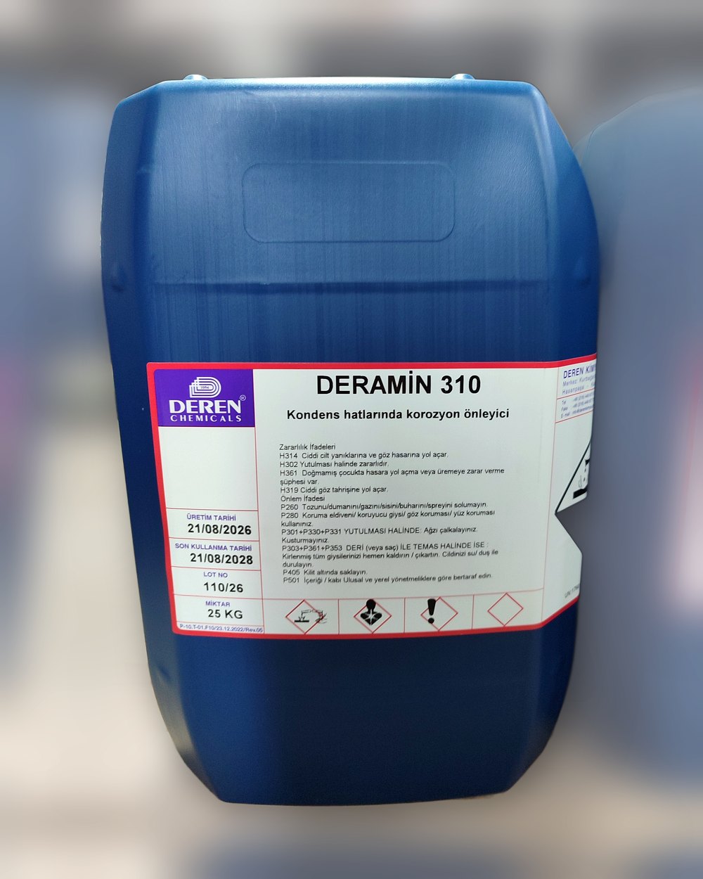 DERAMİN 310 25 kg bidon – Deren Kimya ürün fotoğrafı