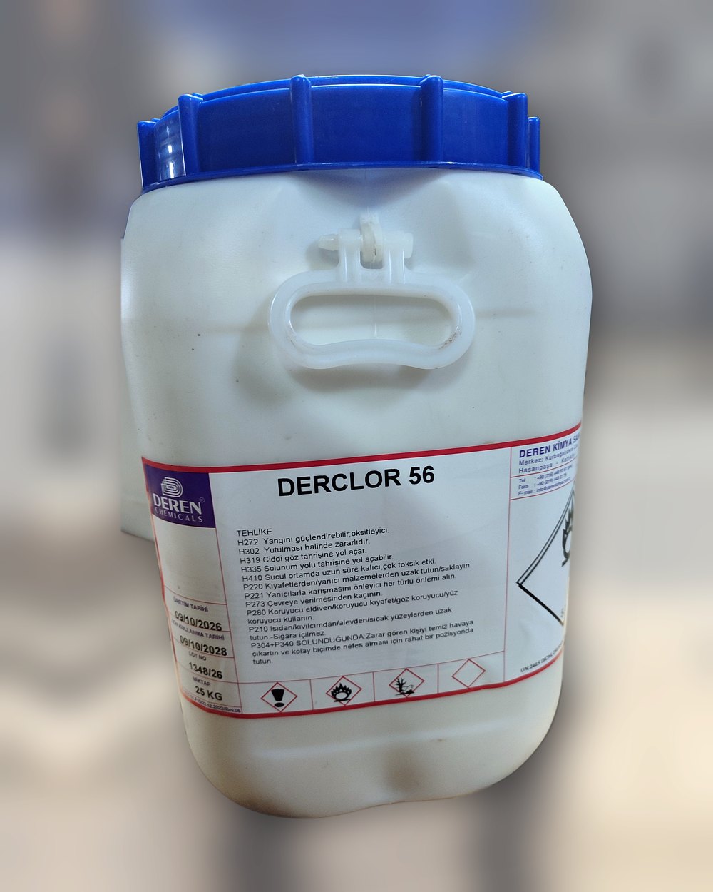 DERCLOR 56 25 kg bidon – Deren Kimya ürün fotoğrafı