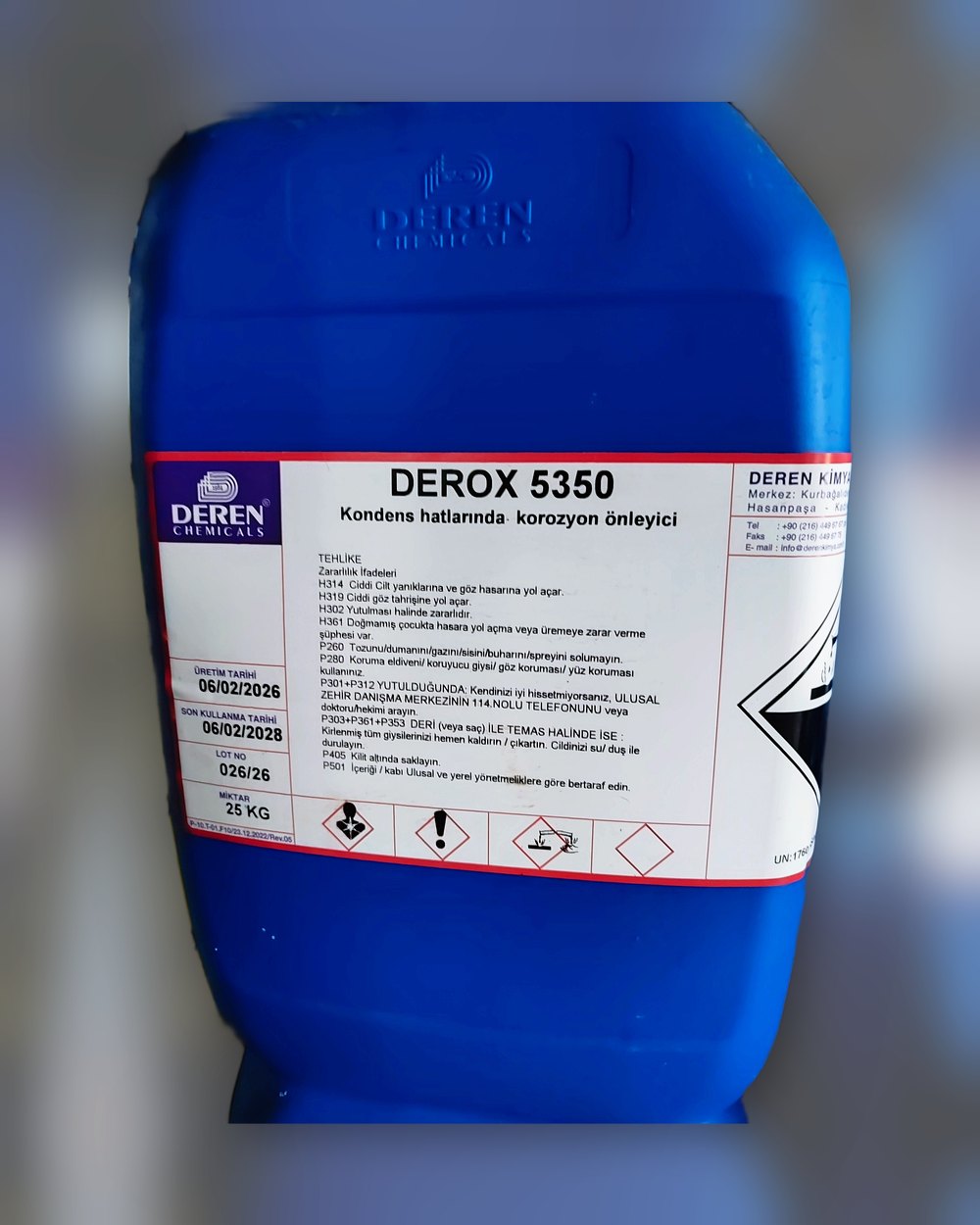 DEROX 5350 25 kg bidon – Deren Kimya ürün fotoğrafı